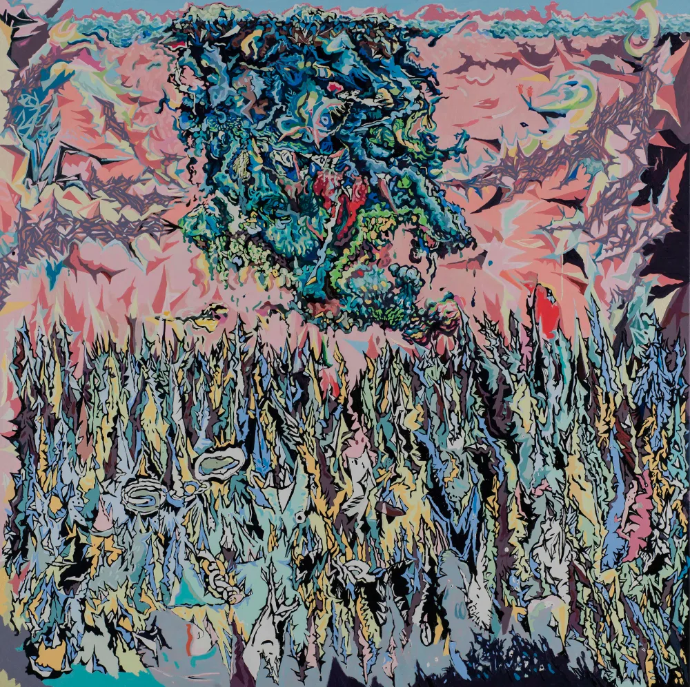 Oil painting: Tepe Taklak 160 X 160 2017